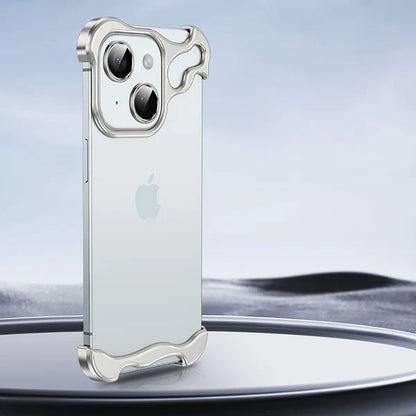 Metal Corner Anti-Fall Phone Case With Lens