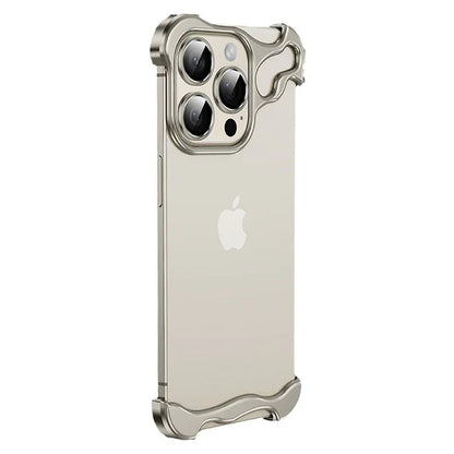 Metal Corner Anti-Fall Phone Case With Lens