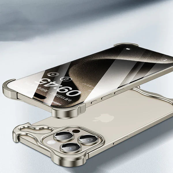 Metal Corner Anti-Fall Phone Case With Lens