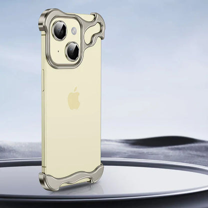 Metal Corner Anti-Fall Phone Case With Lens