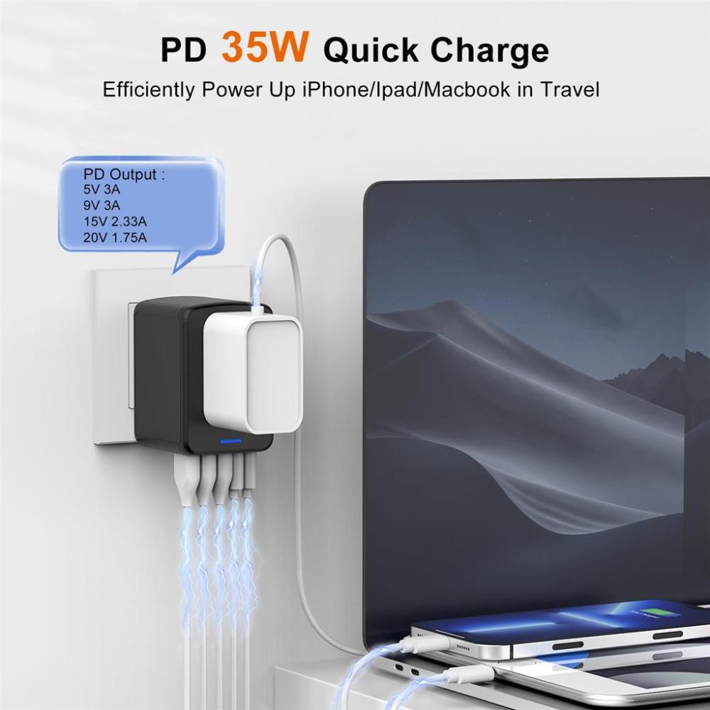 1-World | 5-Ports Travel Charger (35W)