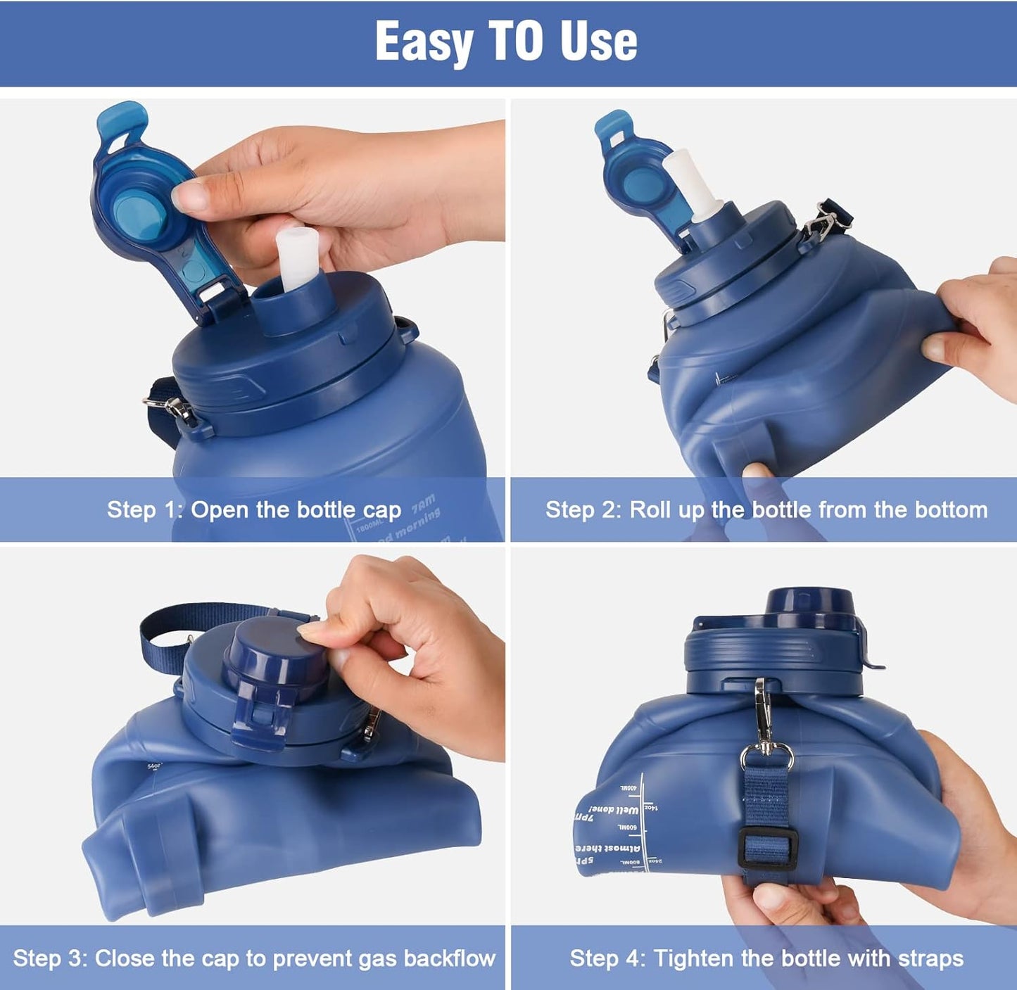 💧 Summer Sale(30%off today) 💧 Collapsible Water Bottle 💧