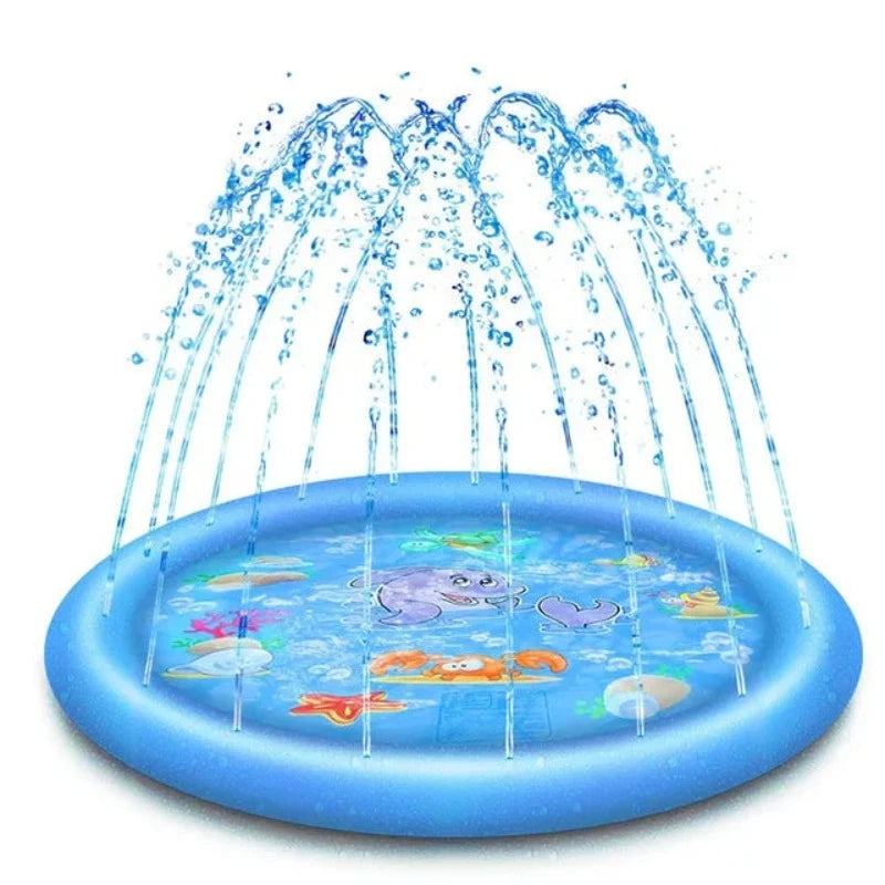 Foldable Pet Pool with Water Sprinkler