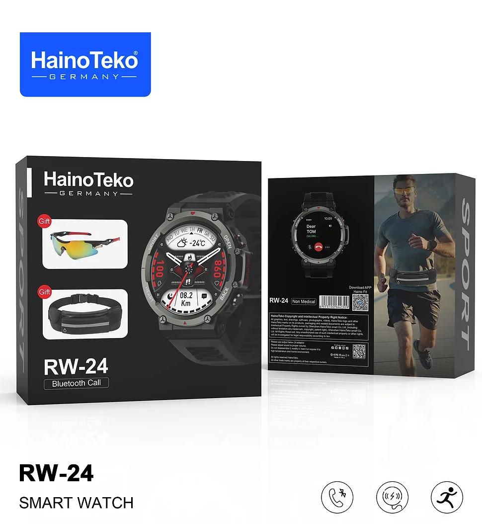 Haino Teko RW-24 Smart Watch Combo Pack