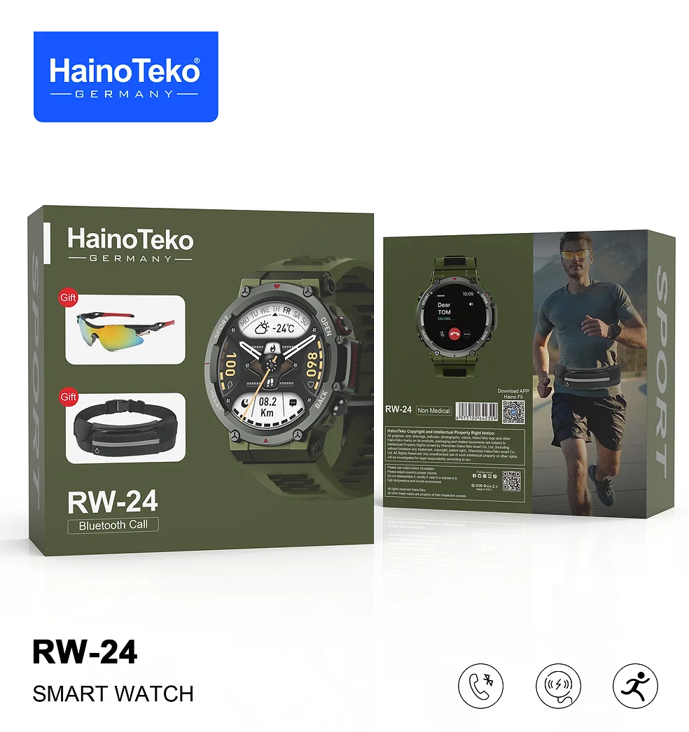 Haino Teko RW-24 Smart Watch Combo Pack