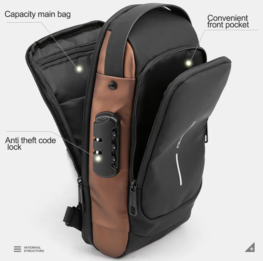 Multifunction Anti-theft USB Shoulder Bag