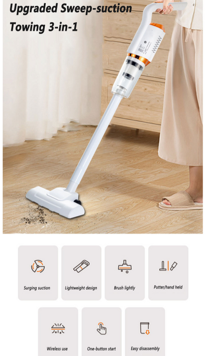 2 in 1 Wireless Vacuum Cleaner