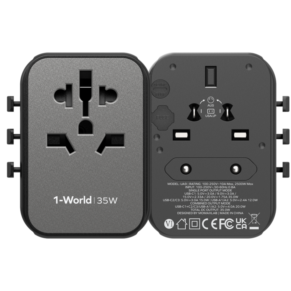 1-World | 5-Ports Travel Charger (35W)