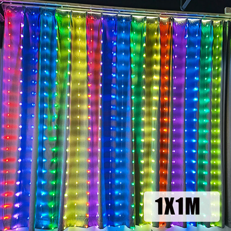 Color Waves LED Curtain Sync Lights