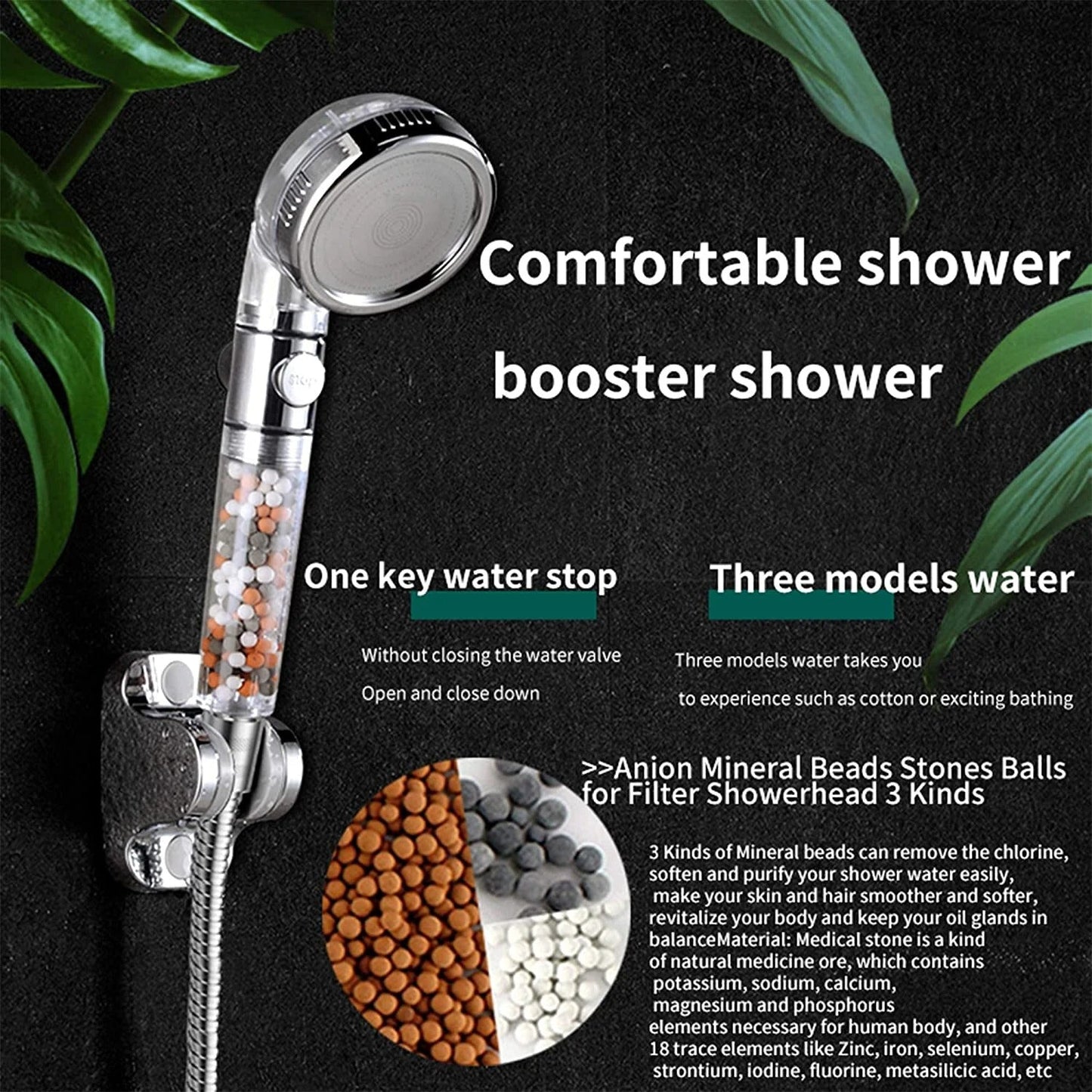 Power Ionic Shower Head